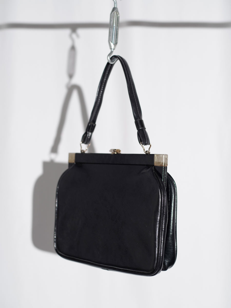60s Silver Clasp Handle Bag