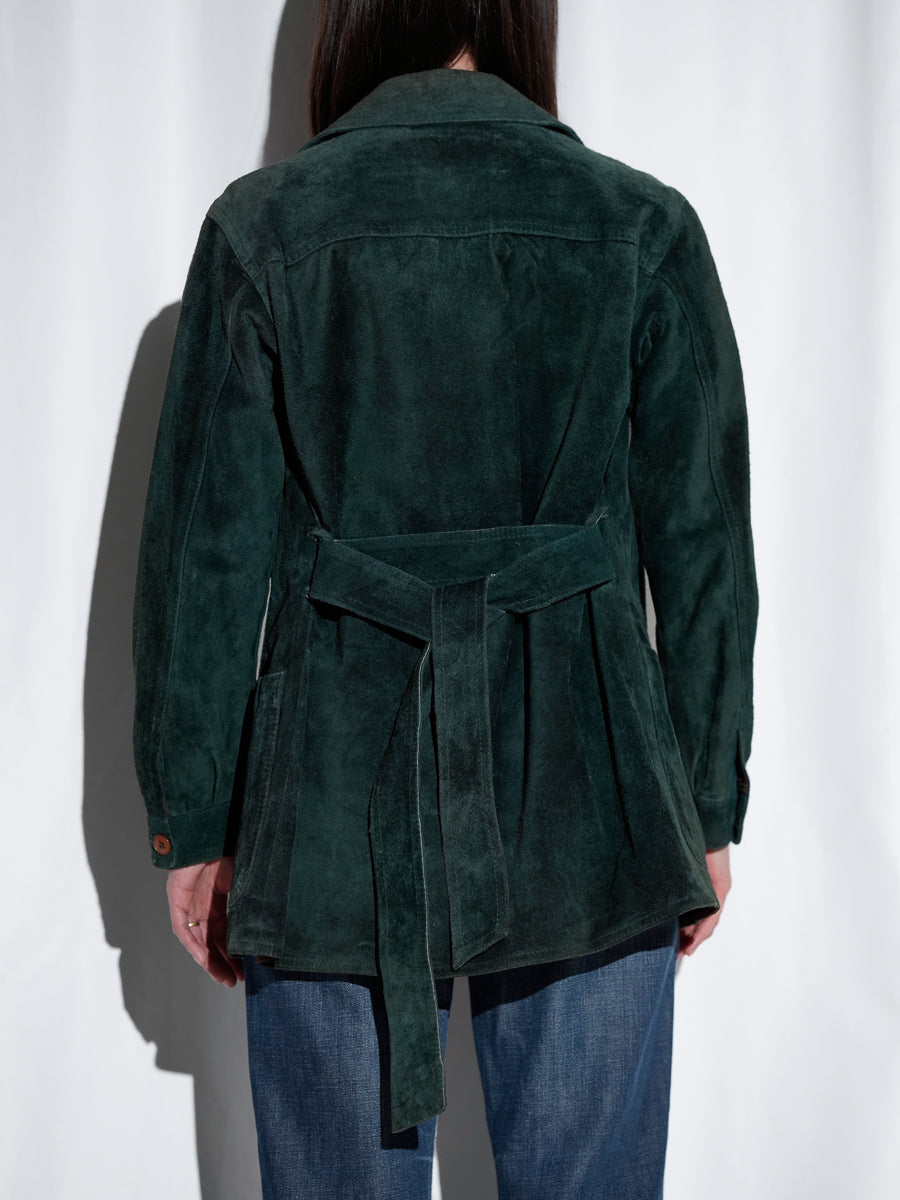 Calvin Klein / Suede Belted Coat