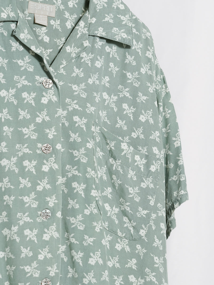ESPRIT SPORT / Floral Pattern Short Sleeve Shirt