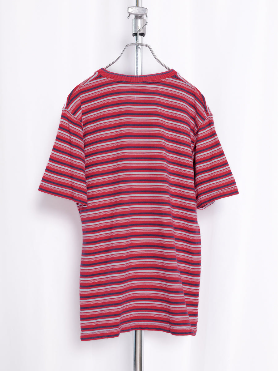 Vans in U.S.A. / V-neck Striped T-shirt