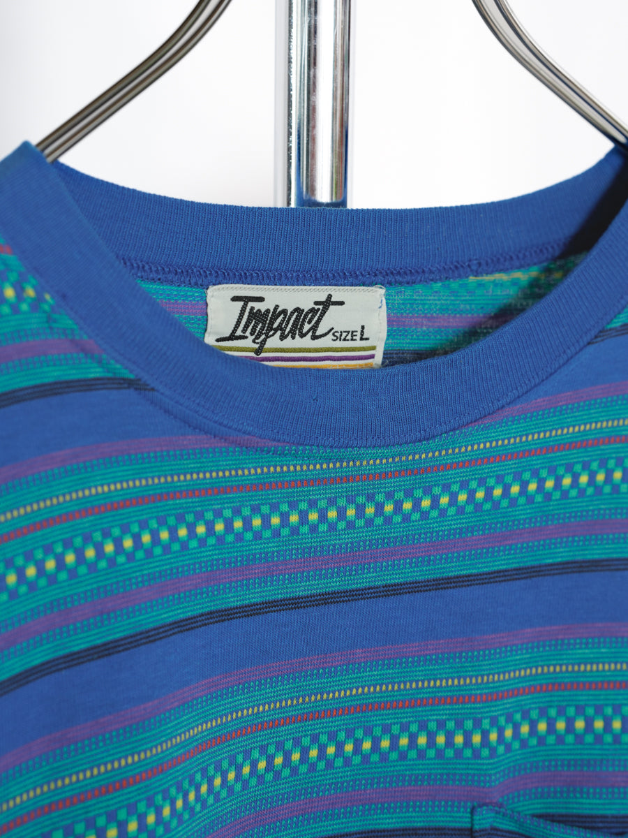 Multi Striped Pocket T-shirt
