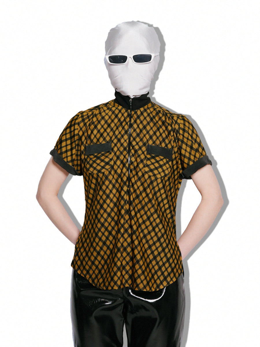 Bias Check Quarter Zip Shirt