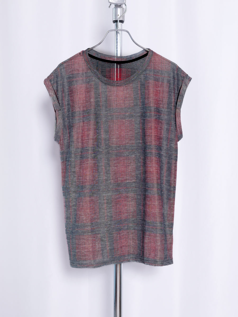 TOP SHOP / Plaid Sleeveless Top