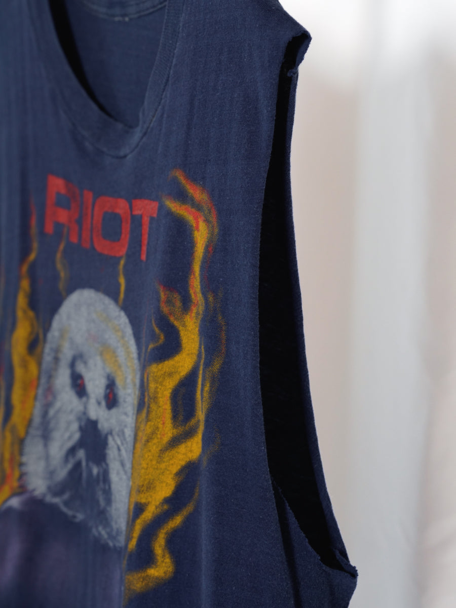 RIOT / 1981 Tour T-shirt (cut-off sleeves)