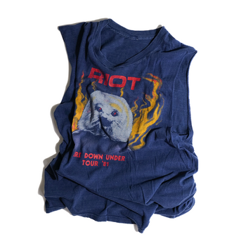 RIOT / 1981 Tour T-shirt (cut-off sleeves)