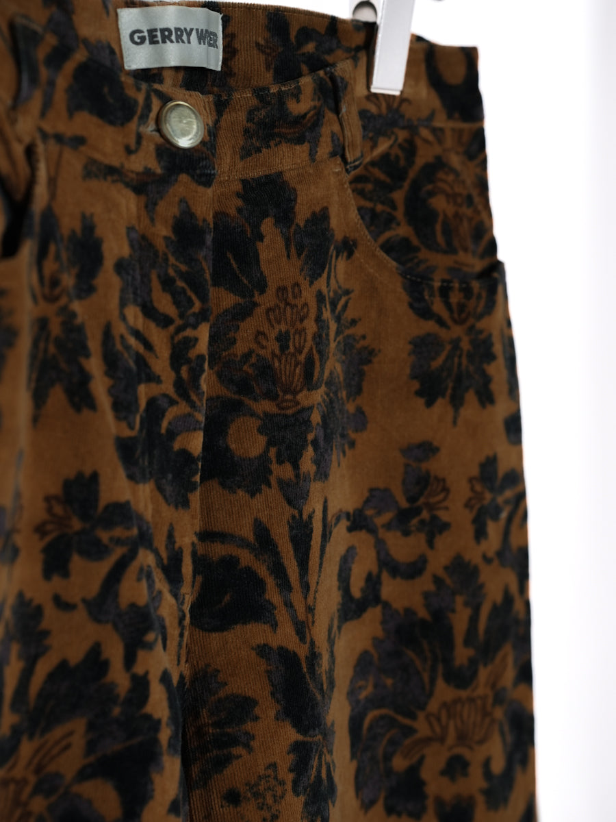 GERRY WEBER / Flower Pattern Corduroy Pants