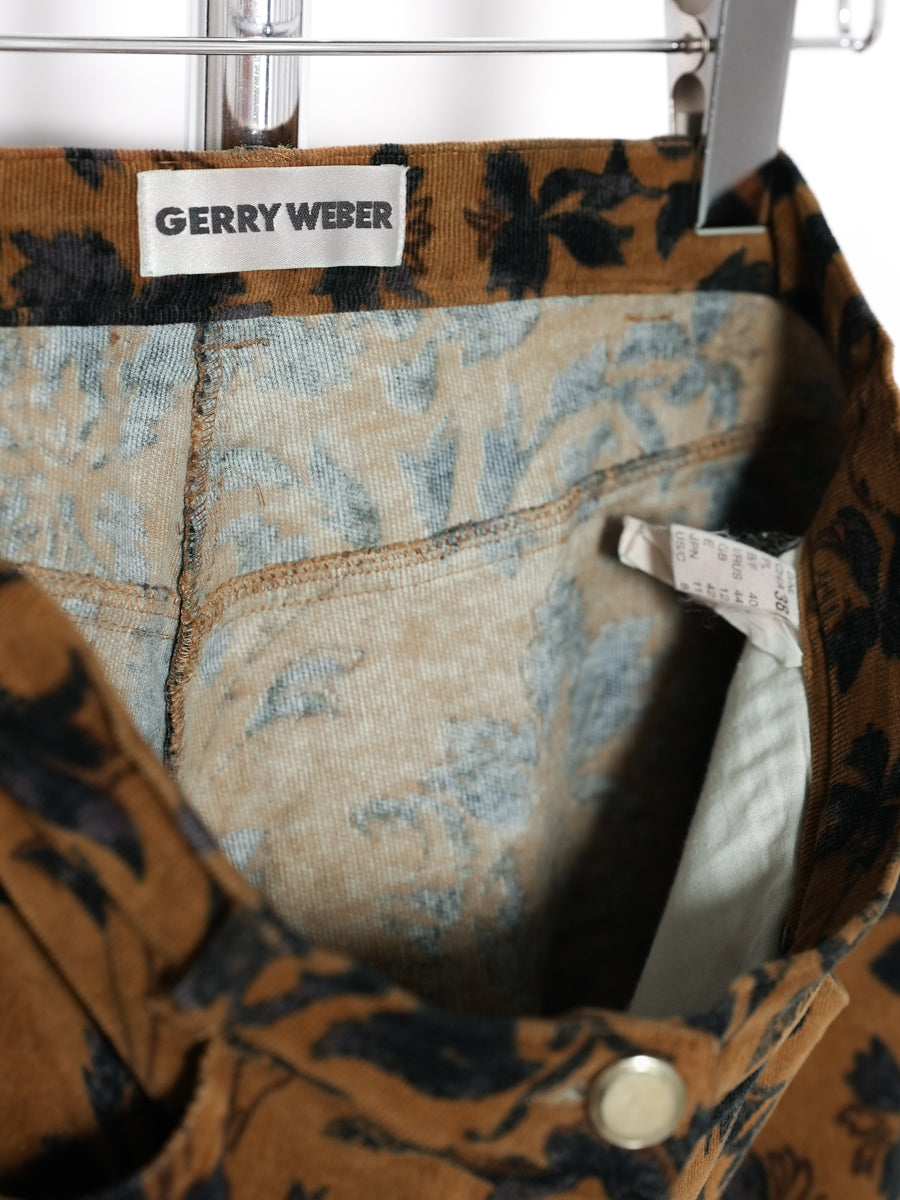 GERRY WEBER / Flower Pattern Corduroy Pants