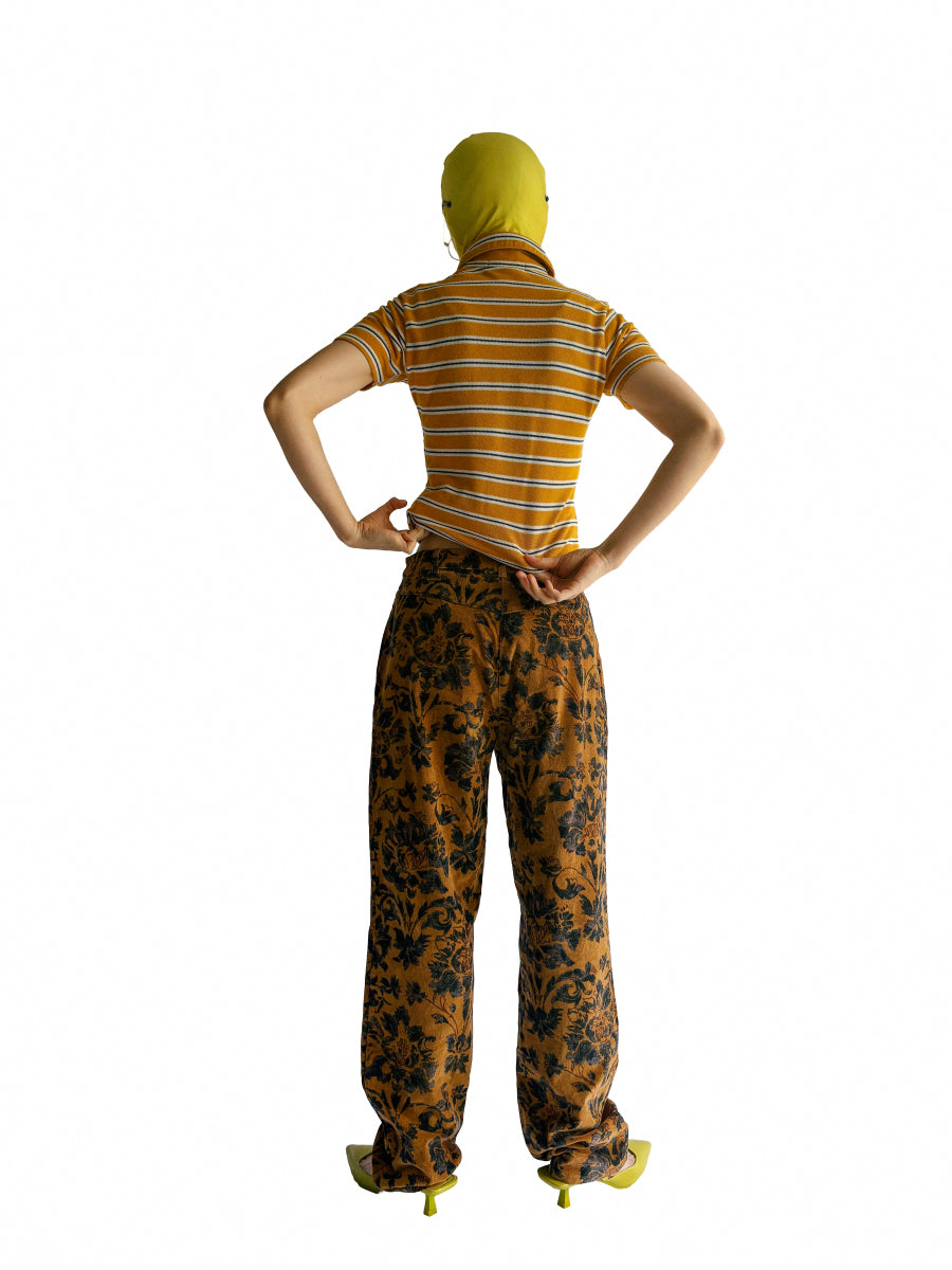 GERRY WEBER / Flower Pattern Corduroy Pants
