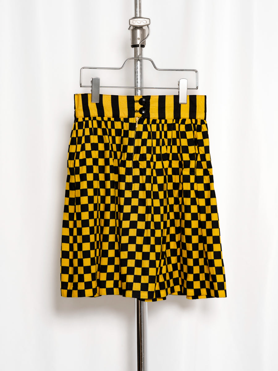Checkered Pattern Skirt
