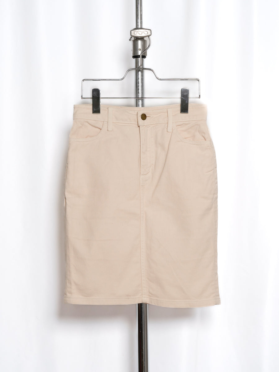 American Apparel / White Denim Skirt