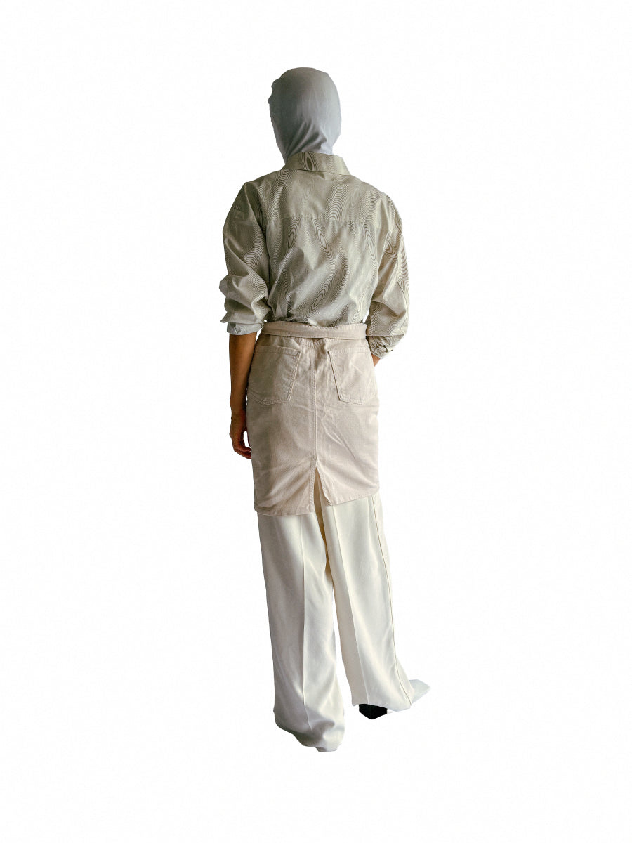 American Apparel / White Denim Skirt