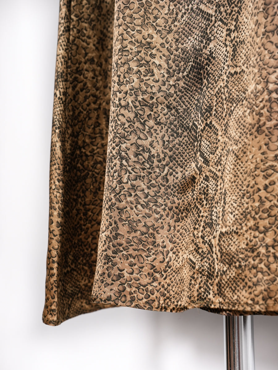 PAUL HARRIS DESIGN / Python Pattern Satin Skirt