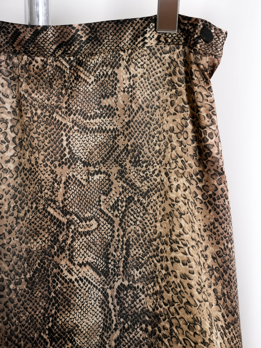 PAUL HARRIS DESIGN / Python Pattern Satin Skirt