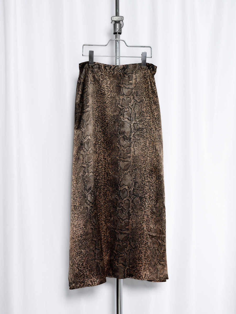 PAUL HARRIS DESIGN / Python Pattern Satin Skirt