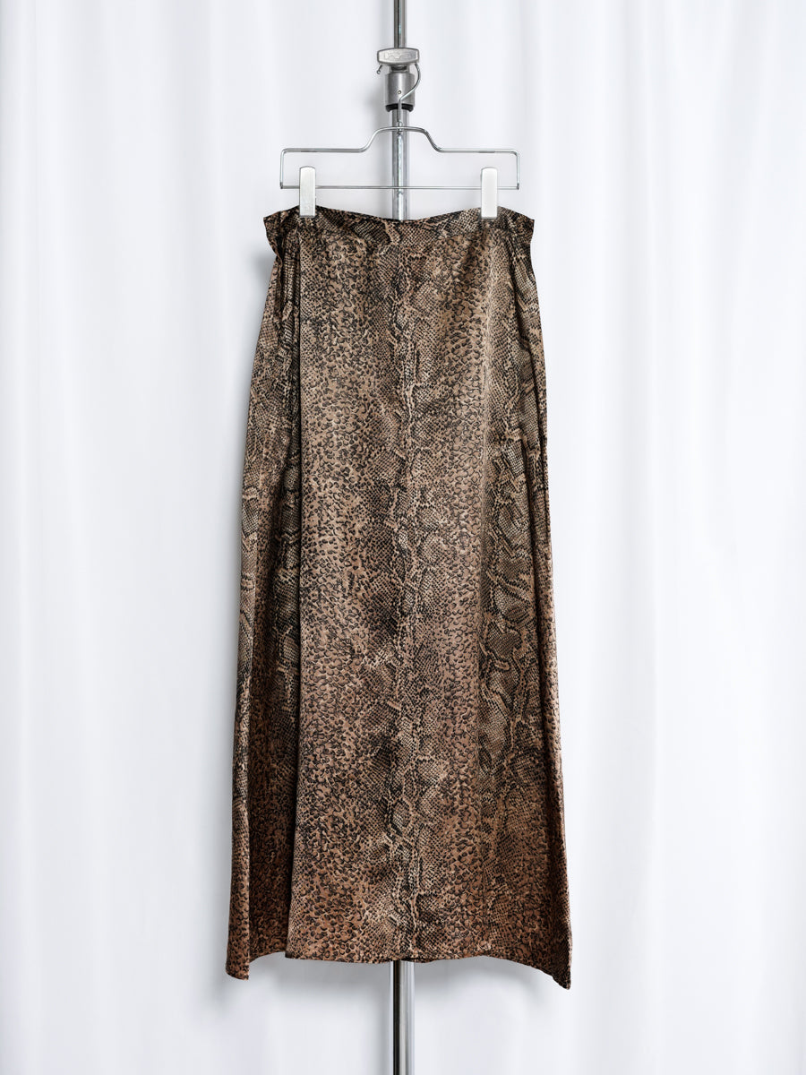 PAUL HARRIS DESIGN / Python Pattern Satin Skirt