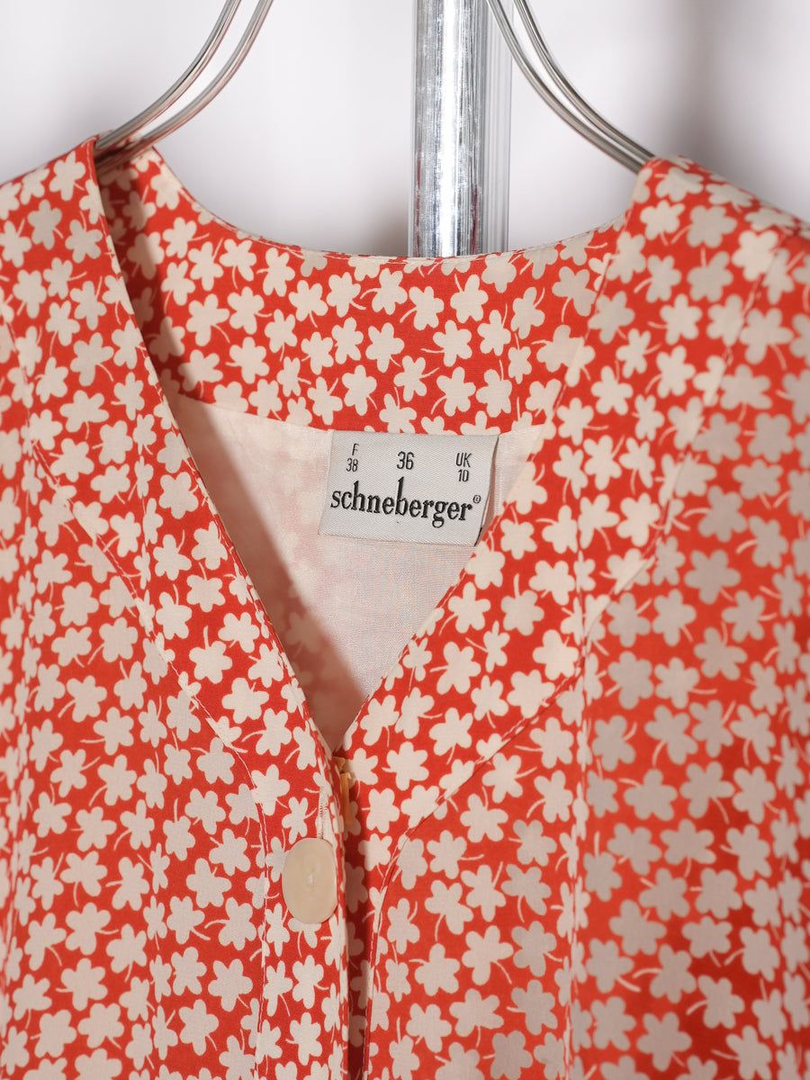Flower Pattern One Piece