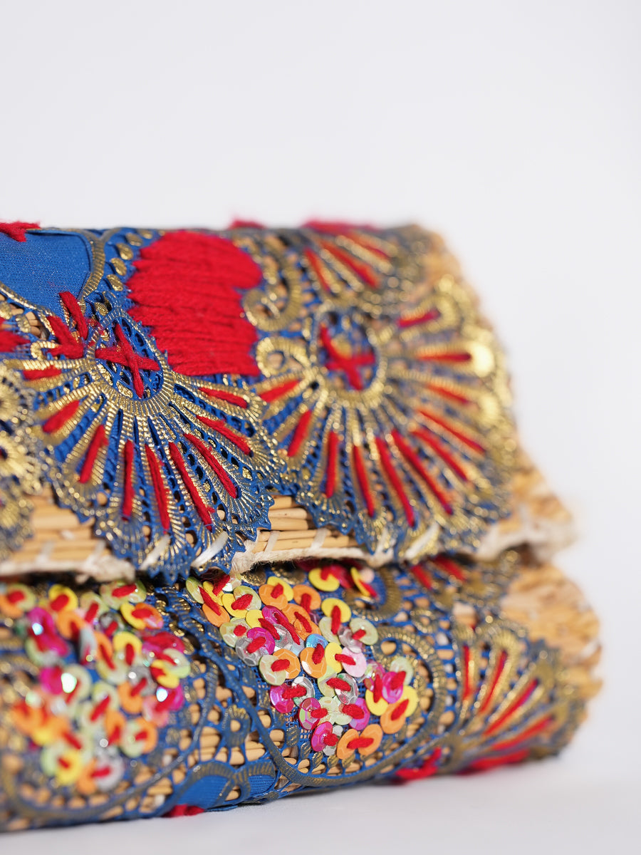 Embroidery Clutch Bag