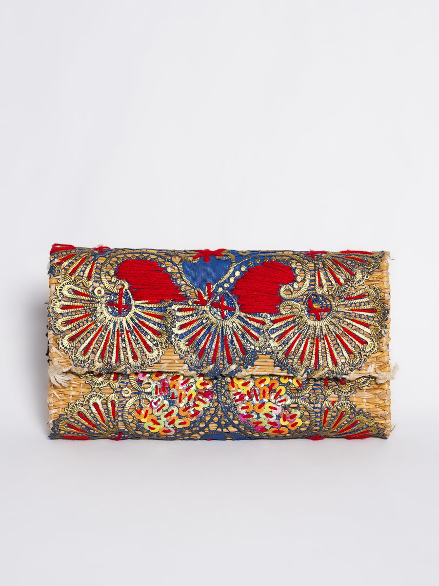Embroidery Clutch Bag