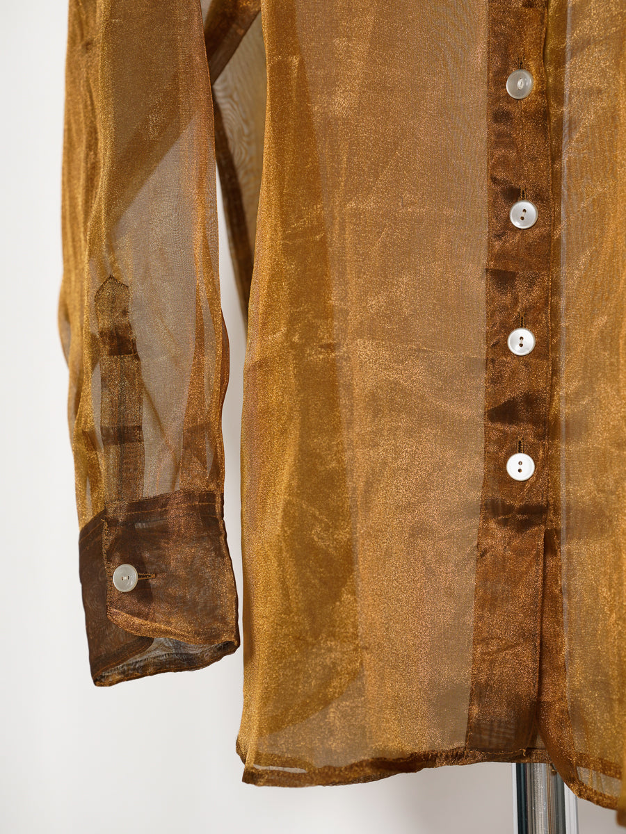 See-through Lame Shirt