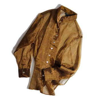 See-through Lame Shirt