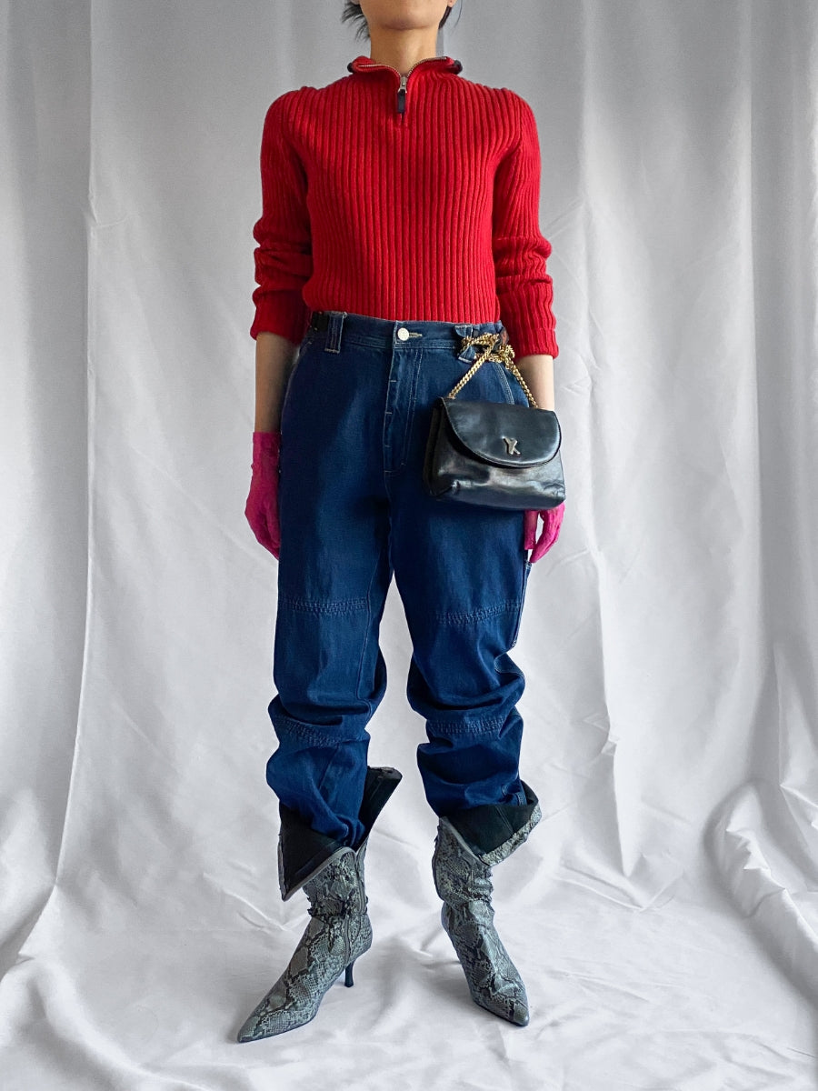 Quarter Zip Knit Sweater