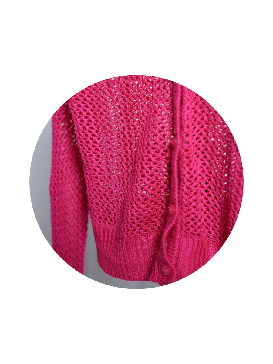 Mesh Knit Cardigan