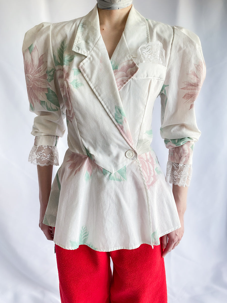 1970's Flower Print Jacket