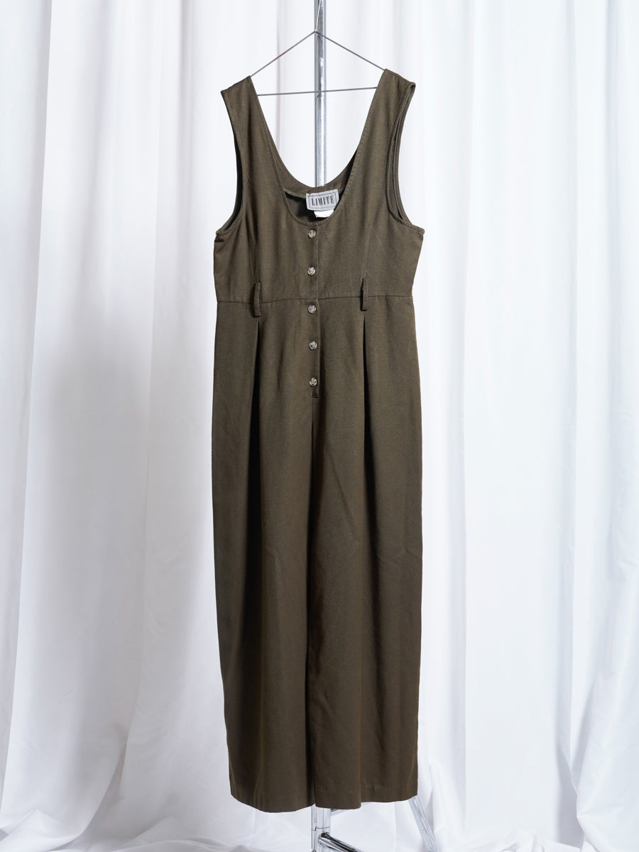 1980's Khaki Jumpsuit