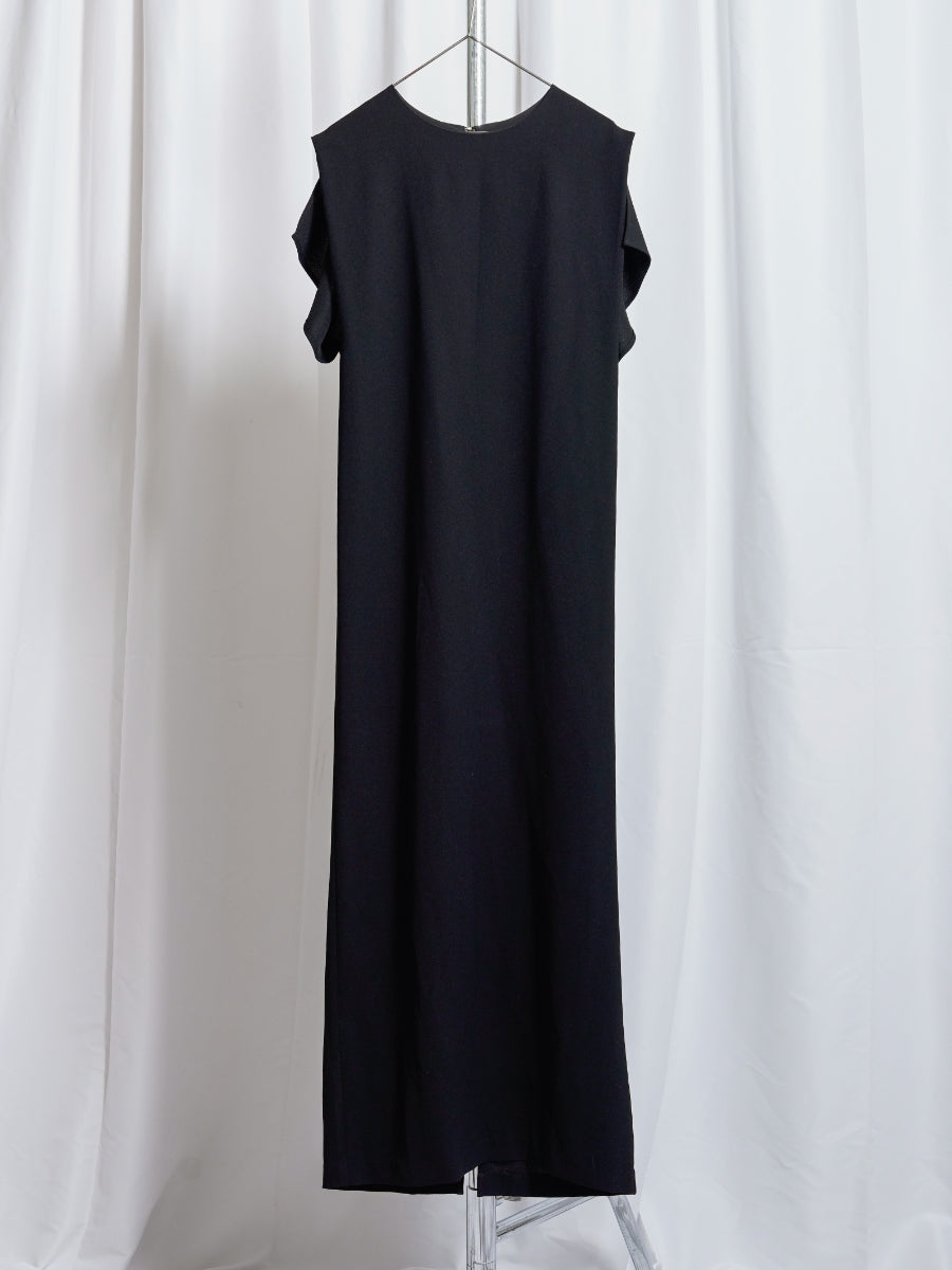 Designed Sleeve Long Dress
