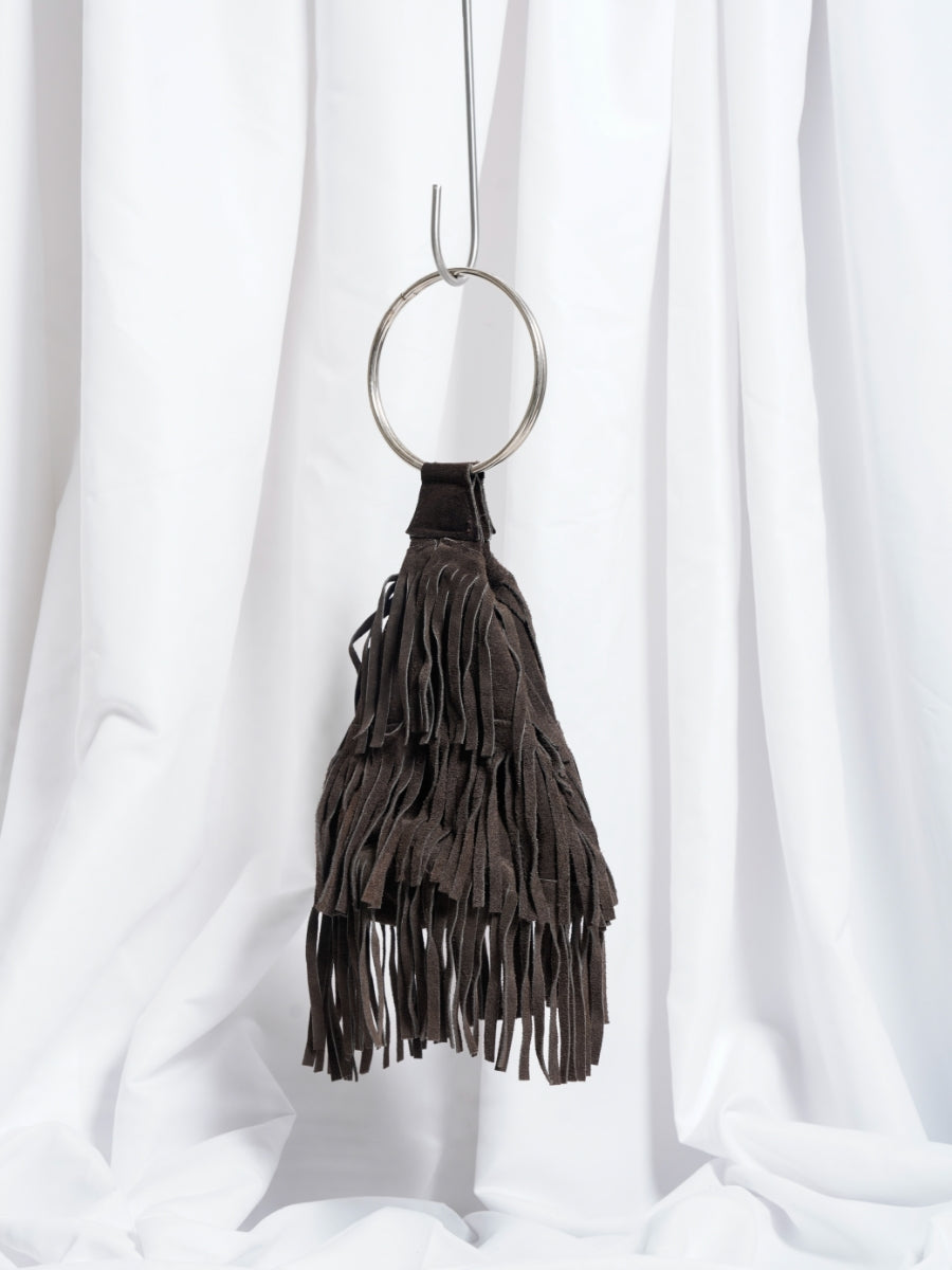 Fringe Leather Hand Bag