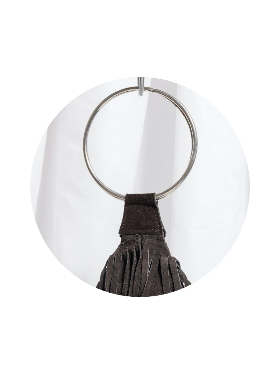 Fringe Leather Hand Bag